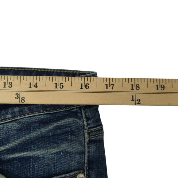 Silver Jeans Beau Denim Distressed Ripped Womens 31x28 Mid Rise Cuffed Hem - Picture 13 of 15